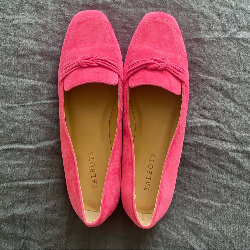Talbots Pink Suede Loafers for Women